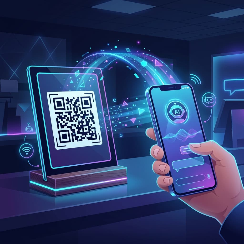 QRコードでAIチャットに接続