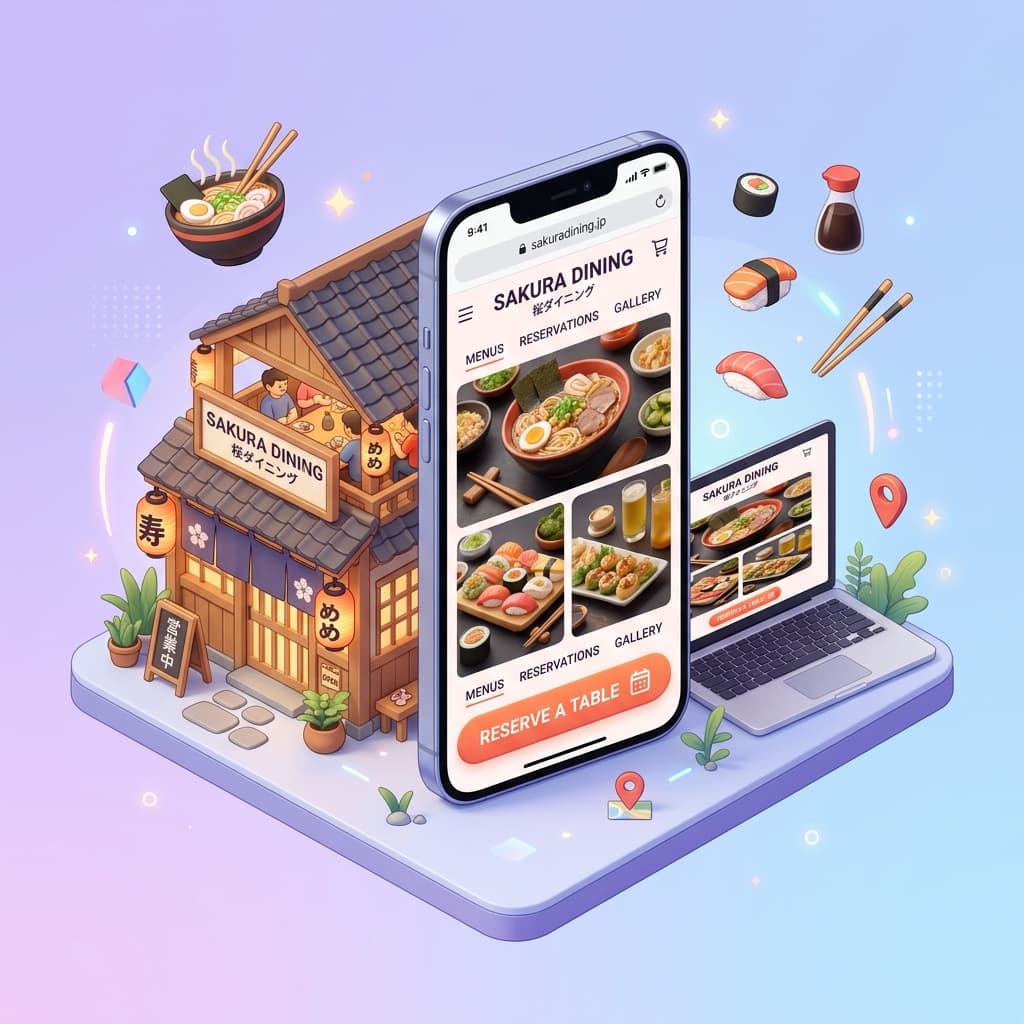 飲食店ホームページ