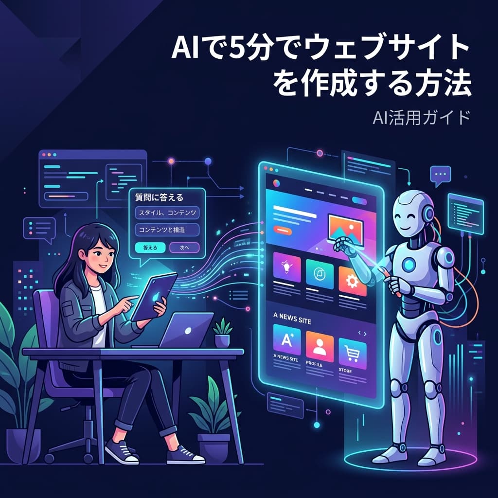 AIでホームページを自動生成