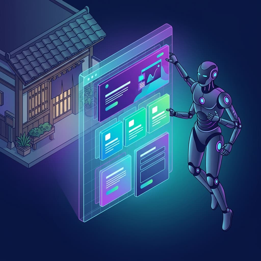 AIがサイトを自動生成