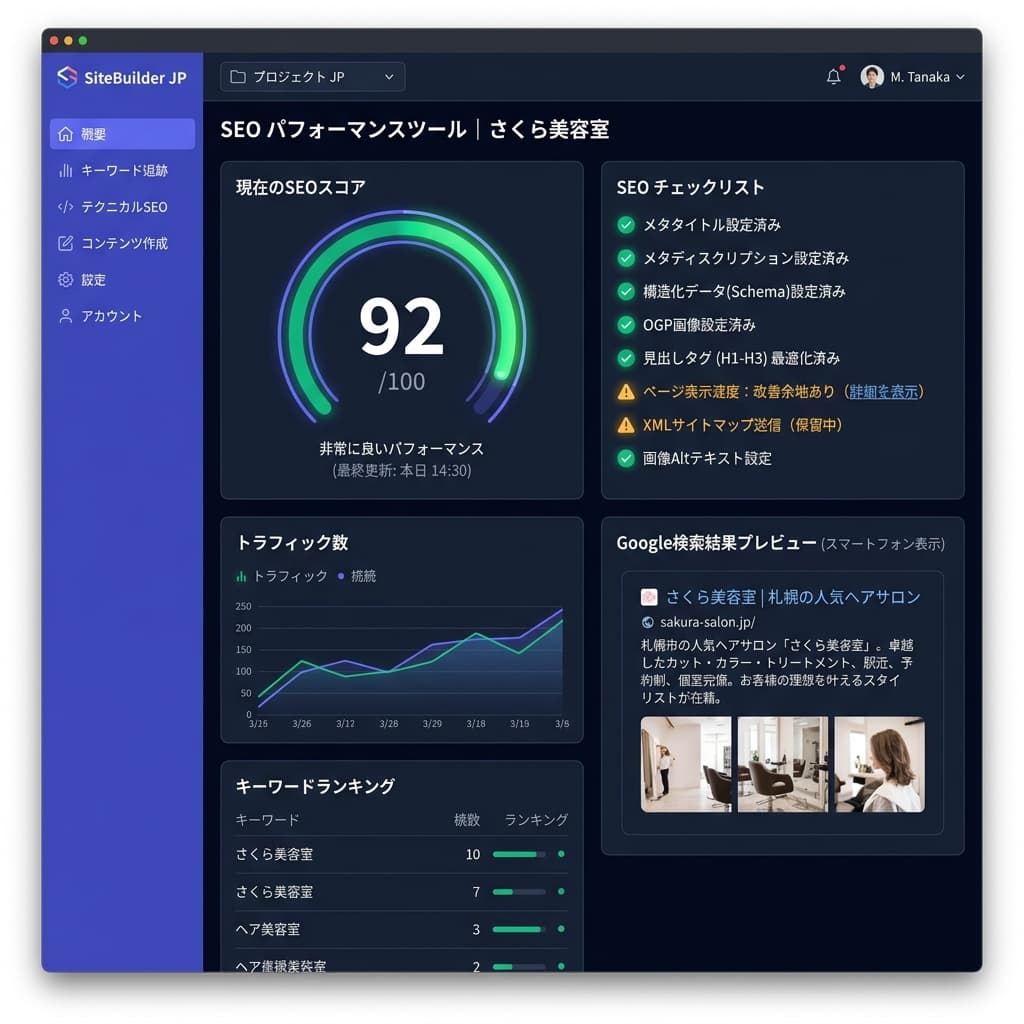 SEO自動最適化ダッシュボード